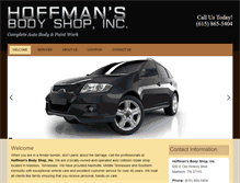 Tablet Screenshot of hoffmansbodyshopinc.com